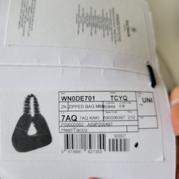 Balmain Pillow Monogram Quilted Nylon Hobo Bag NWT - Picture 11 of 14